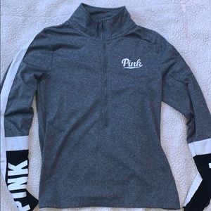 VS Pink long sleeve half zip